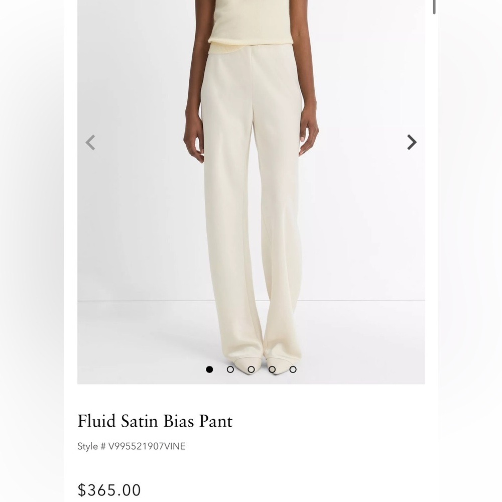 Vince Satin Bias Pants in Bona (Size M)